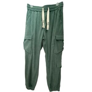 Men's Green Cargo Jogger Pants - Casual Comfort